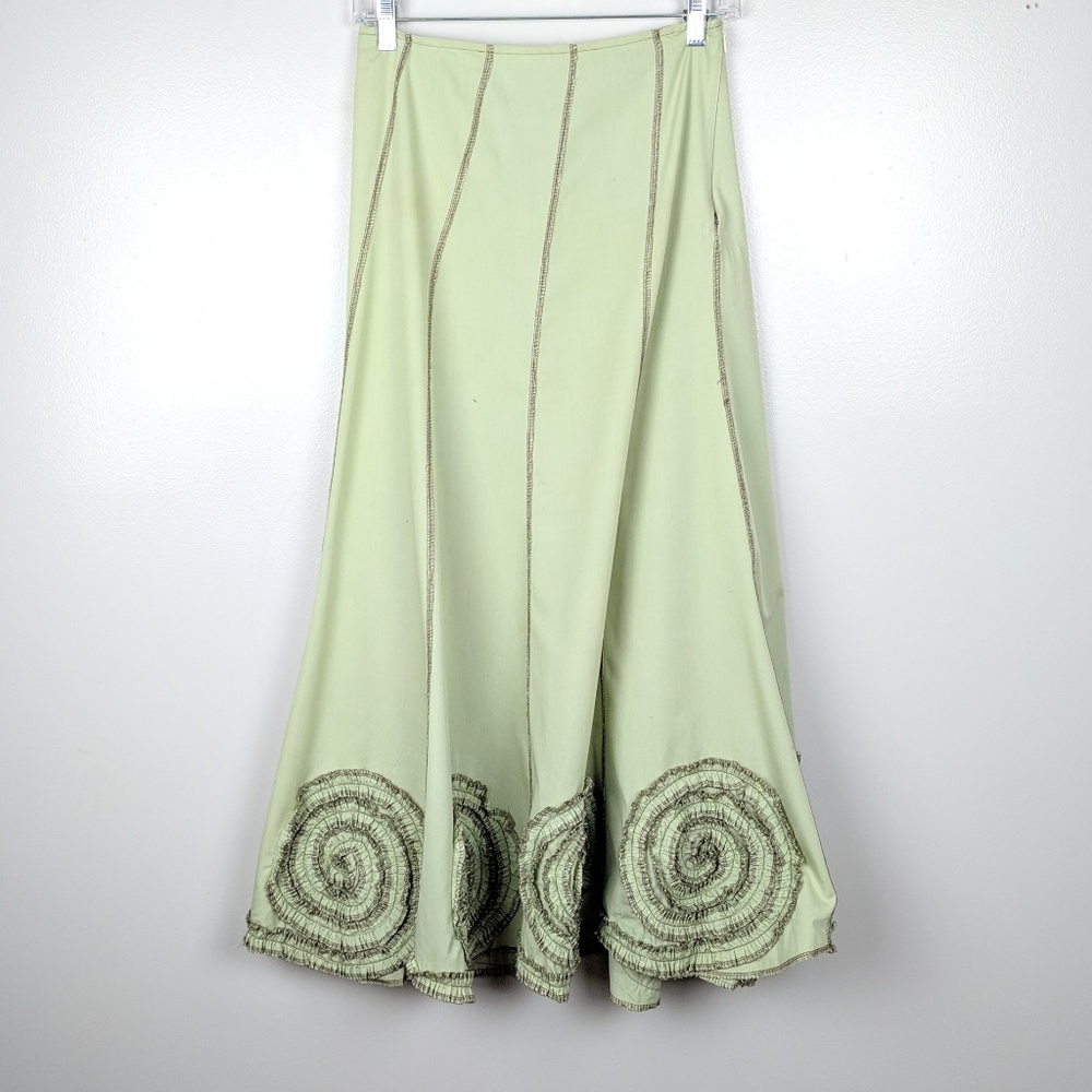 Bamboo Traders | Unique Boho Long Peasant Skirt Sm